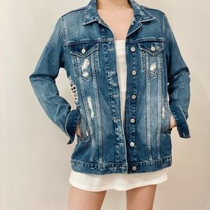 Zara Distressed Denim Jacket